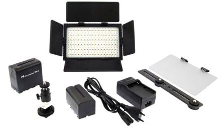 Falcon Eyes LED Lamp Set Dimbaar DV-216VC-K2 incl. Accu