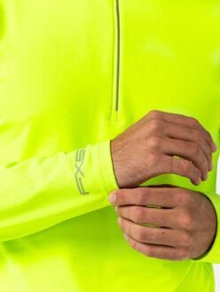 Falcon greyhound hardloop t-shirt lange mouw zomer heren - Geel - XXL