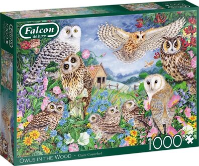 Falcon legpuzzel Owls in the Wood 1000 stukjes