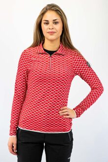 Falcon Ski Pully Dames L/40. Rood dessin