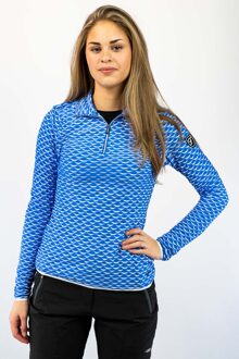 Falcon Ski Pully Dames XL/42. Blauw dessin