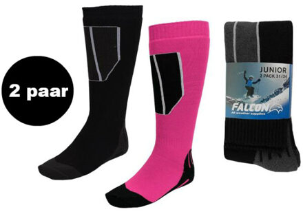 Falcon Skisokken junior Roze - 23-26