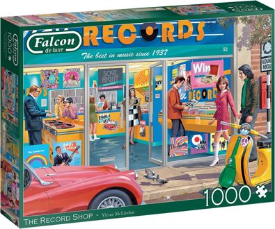 Falcon The Record Shop Puzzel (1000 stukjes)