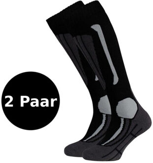 Falcon Victor B Wintersportsokken - Maat 39-42 - Unisex - zwart/grijs