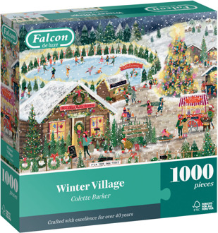 Falcon Winter Village Puzzel (1000 stukjes)
