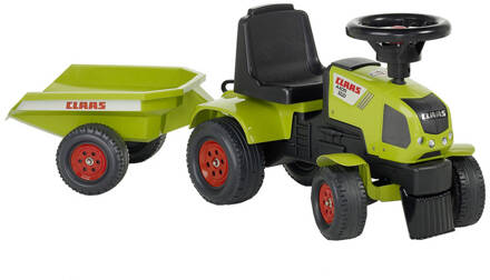 Falk Claas Axos trekker met aanhanger Groen