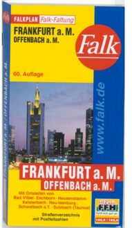 Falk Falkplan Falkfaltung Frankfurt a.M. / Offenbach a.M. 1 : 16 500 - 1 : 27 500