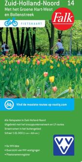 Falk Vvv Fietskaart 14 Zuid-Holland Noord - Falkplan Fietskaart