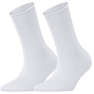 Falke 2 stuks Women Casual Happy Sock Zwart,Grijs,Roze,Wit,Blauw,Rood - Maat 35/38,Maat 39/42