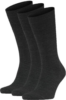 FALKE Airport sokken 3-paar antraciet - 39-40