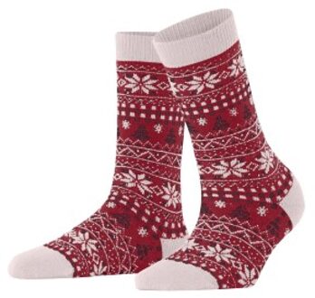Falke Country Calling Women Wool Sock Versch.kleure/Patroon,Bruin,Roze - Maat 35/38,Maat 39/42