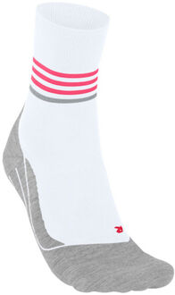 FALKE RU4 Endurance Reflect Hardloopsokken Dames-Wit,Rood - 35-36
