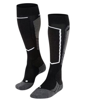 FALKE SK2 Intermediate Wool Skisokken Dames zwart - donker grijs - 39-40