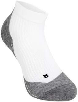 FALKE TE4 Short Sportsokken Dames-Wit,Donkergrijs - 39-40