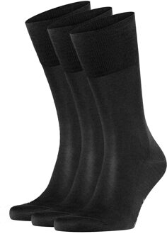 FALKE Tiago sokken zwart 3-paar - 41-42
