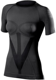 FALKE Warm Dames Shortsleeved Tight Shirt - Zwart - Maat M