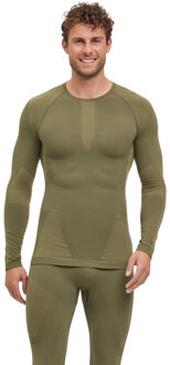 FALKE Warm Longsleeve T-Shirt Heren groen - XL