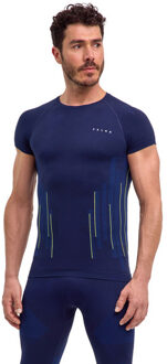 FALKE Warm Shortsleeve T-Shirt Heren blauw - L