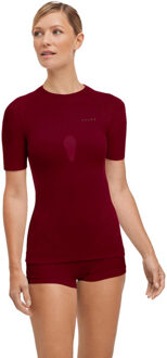 FALKE Warm T-Shirt Dames rood - XL
