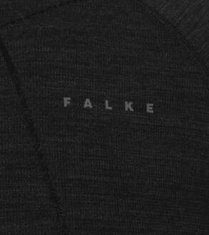 FALKE Wool Tech Heren Longsleeve Shirt - Zwart - Maat S