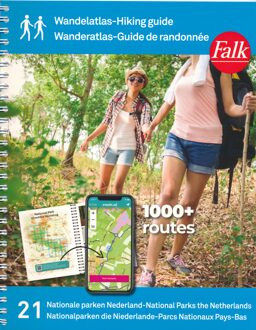 Falkplan Falk Wandelatlas Nederland - Wandelatlas Nationale Parken