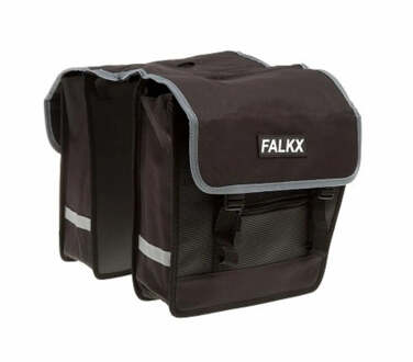 FALKX Dubbele Fietstas Falkx Electra - Zwart - 26L