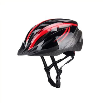 FALKX Helm unisex rood/zwart maat 55-58 cm (M)