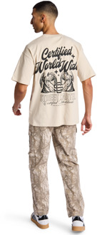 Fallen T-shirts Heren - Wit - Maat M - Katoen Jersey White