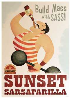 Fallout Art Print Sunset Sarsaparilla Limited Edition 42 x 30 cm