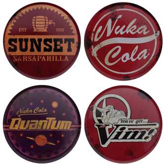 Fallout Coaster 4-Pack Metal Drinks