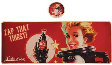 Fallout Desk Pad & Coaster Set Nuka-Cola