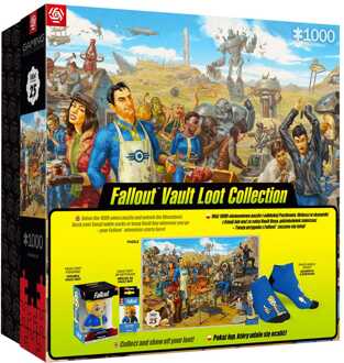 Fallout gift set Fallout Vault Loot Collection (Puzzle, socks, figurine & key ring)