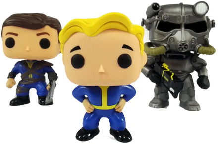 FALLOUT LONE WANDERER & VAULT BOY & POWER ARMOR Character 10cm Action Figure Toys
