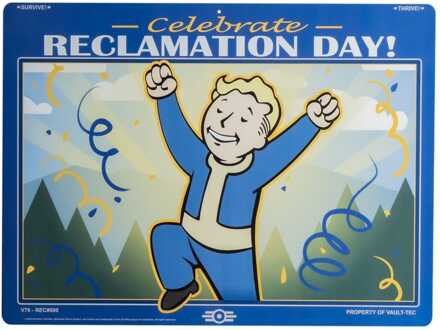 Fallout Metal Sign Reclamation Day