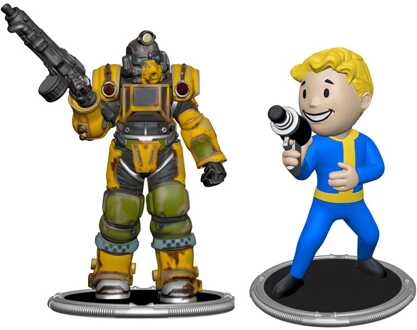 Fallout Mini Figures 2-Pack Set A Excavator & Vault Boy (Gun) 7 cm