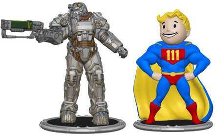 Fallout Mini Figures 2-Pack Set C T-60 & Vault Boy (Power) 7 cm