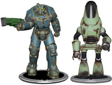 Fallout Mini Figures 2-Pack Set D X01 & Protectron 7 cm