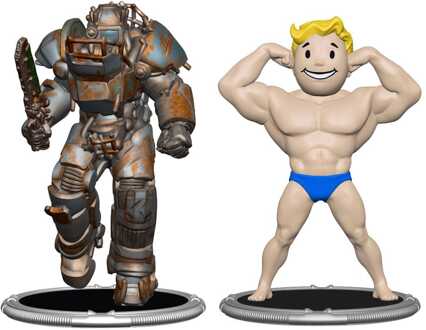 Fallout Mini Figures 2-Pack Set E Raider & Vault Boy (Strong) 7 cm