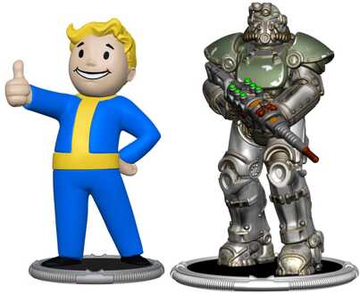 Fallout Mini Figures 2-Pack Set F Raider & Vault Boy (Strong) 7 cm