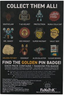 Fallout Mystery Pin Badge CDU Containing 12 Blind Boxes by Fanattik