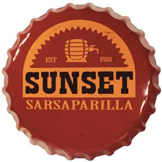 Fallout Tin Sign Sunset Sarsaparilla Bottle Cap