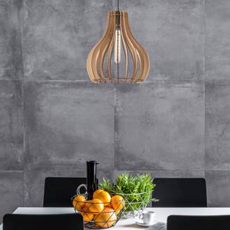 Falou hanglamp, eiken, Ø 25 cm licht hout, zwart