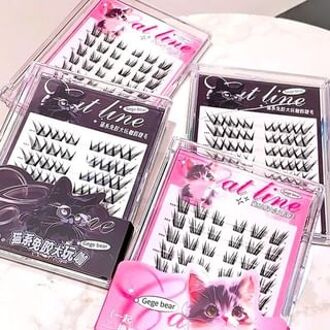 False Eyelashes - 2 Styles #Black - 24 pairs