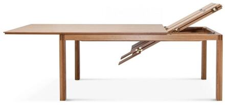 Fameg Ella uitschuifbare houten eettafel - Met verlengstuk - L160 tot L260 cm Naturel
