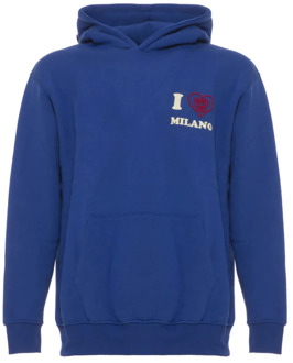 Familie eerste Milano Ik hou van familie eerste hoodie senior blauw Family First , Blue , Heren - Xl,M,S