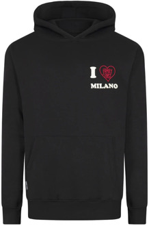 Familie eerste Milano Ik hou van familie eerste hoodie senior zwart Family First , Black , Heren - Xl,L,M,S