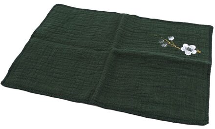 Familie Keuken Gourmet Zen Linnen Handgemaakte Thee Accessoires Keuken Servet Theeceremonie Vierkante Geurige Handdoek groen