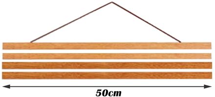 Familie Olieverf Schilderij Poster Opknoping Pole Fotolijst Diy Massief Houten Magnetische Opknoping As Opknoping Staaf 30Cm 50cm