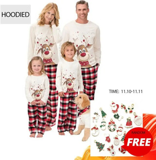 Family Christmas Pajamas Set 2020 Deer Print Family Matching Clothes Xmas Gifts pjs Family Sleepwear 2PCS pijama navidad familia