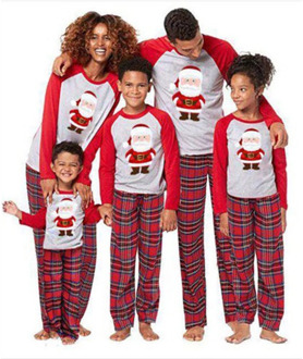 Family Christmas Pajamas Set Family Matching Clothes 2020 Xmas Family Look Adult Kids Tshirt Plaid Pants Baby Pajamas Sleepwear